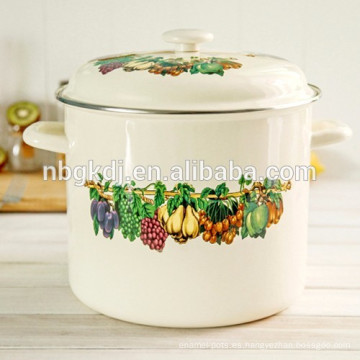 esmaltado a medida de alto stock pot y enamelware chino